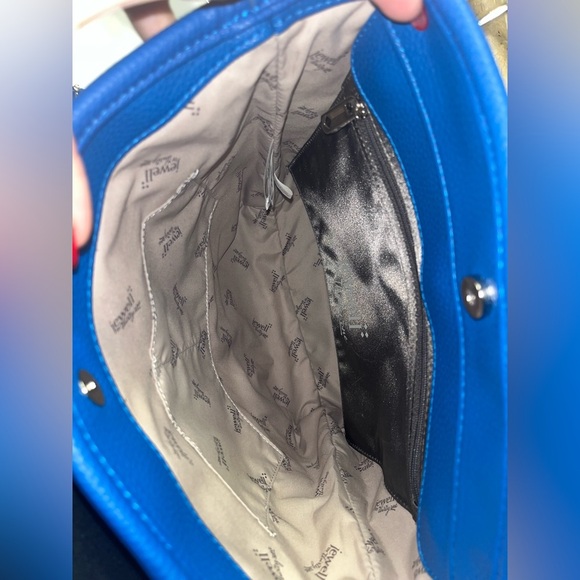 Jewell Thirty One Pebble Blue Cobalt Crossbody Large Tote with Strap - Picture 16 of 16